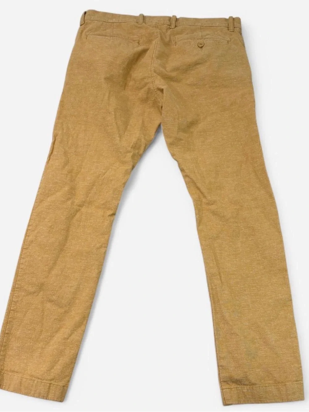 J Crew 770 Straight Pants Men’s 30x30 Yellow Cotton Linen Chino